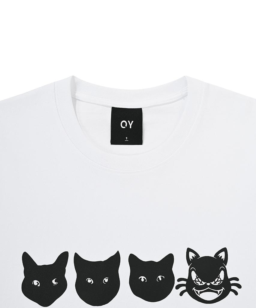 OHY Emotion Cat Long Sleeve - White