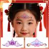 2026 Year of the Horse Non-toxic Glitter Tattoo Stickers for Kids: Colorful Face and Forehead Designs