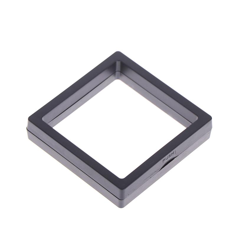 9*9*2Cm Black Pe Film Hanging Jewelry Display Suspension Box Ring Elastic Film