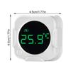 Temperature Gauge USB Rechargeable Stick On Aquarium Thermometers with Clear LED Screen for Fish Habitats Monitoring