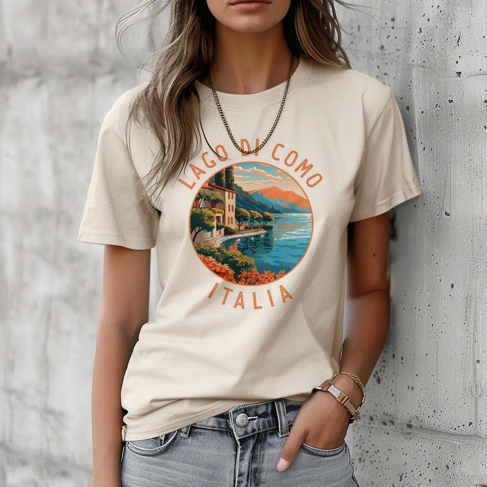 Italy Tshirt Women Y2K Summer T Shirt Girl Funny Clothing