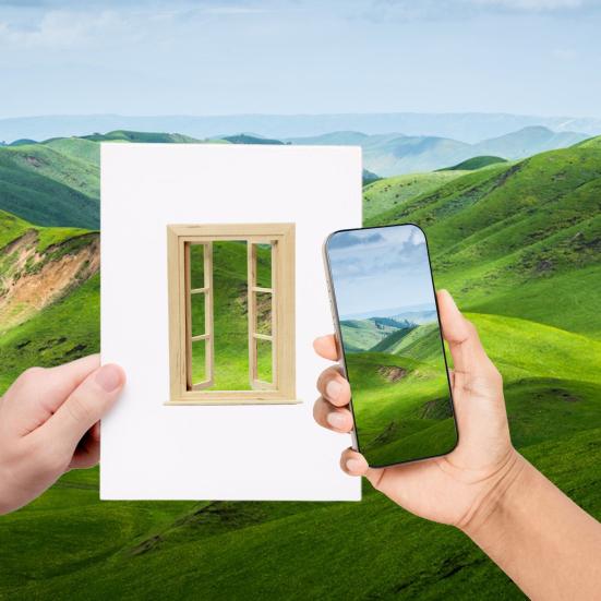 Cadre de fenêtre créatif Accessoire de photographie pour photos de voyage Cadre de photographie extérieur portable Met en valeur les paysages et les sujets Cadeau parfait pour