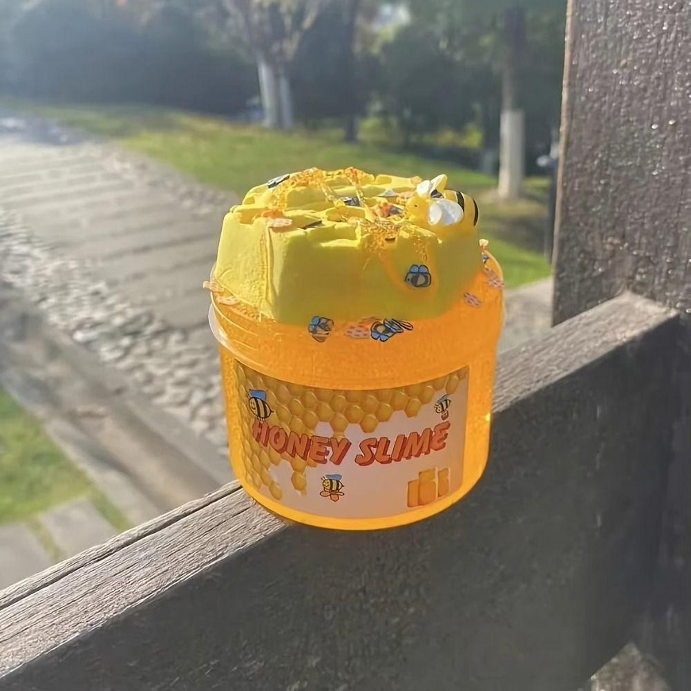 Premade Honey Slime Set Super Soft DIY Slime Kit New Jelly Cube Slime