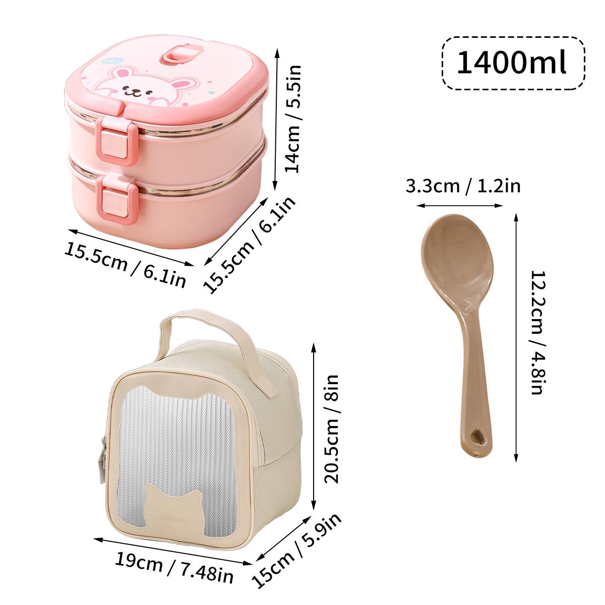 

WORTHBUY портативный ящик для хранения еды, многослойный контейнер для хранения фруктов и овощей, 304 нержавеющая сталь, ланч-бокс Bento с ложкой