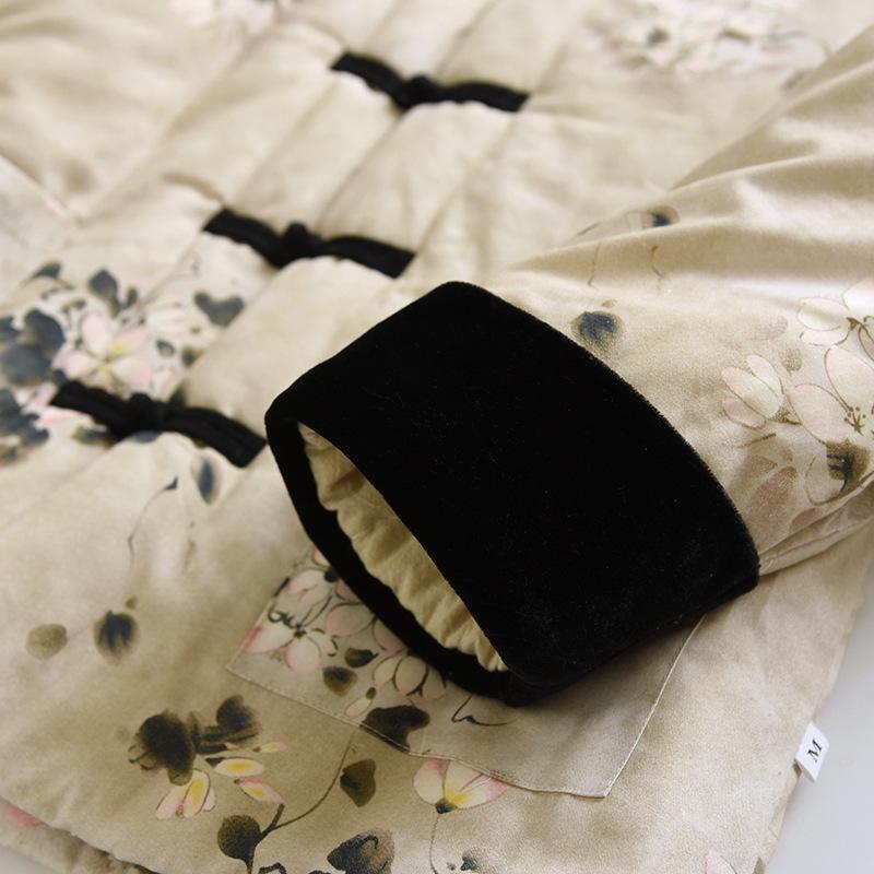 508 Lenjerie de corp caldă din bumbac, handmade de iarnă, retro - Stil nou chinezesc, îmbrăcăminte pentru mama