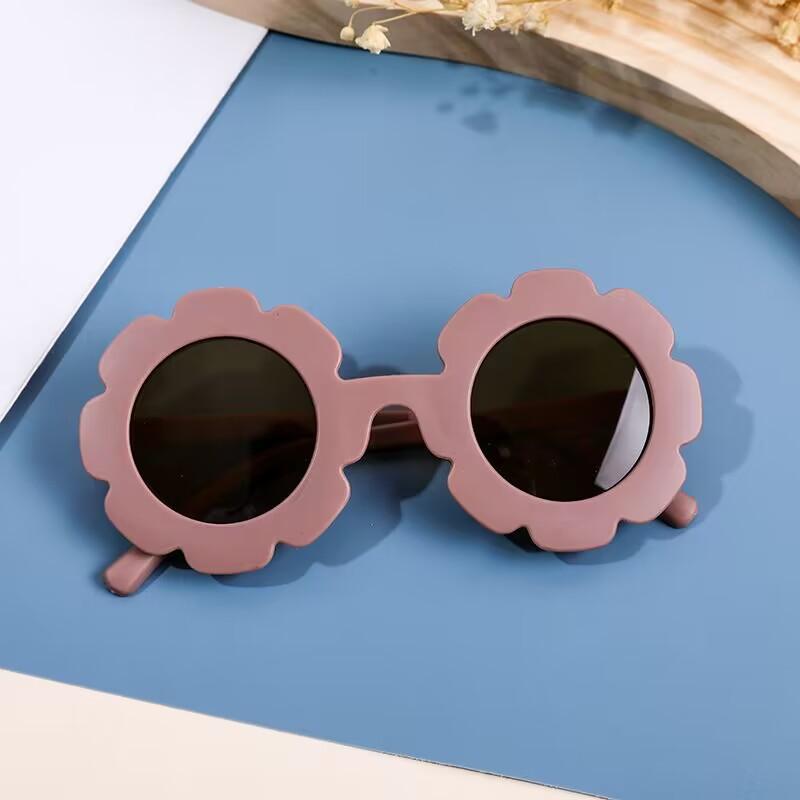 Flower Children S Sunglasses Multi-Color Optional Children S Sunglasses Cute Sunglasses коричневый