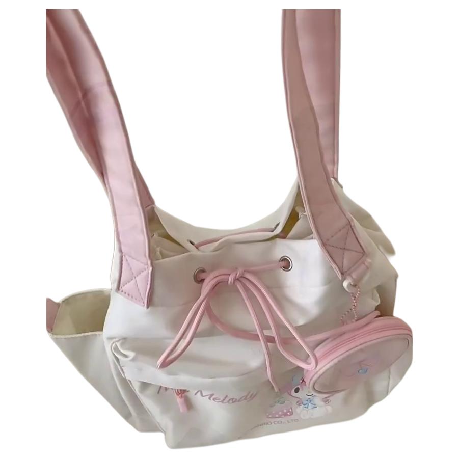 New Sanrio Melodi Polyester Shoulder Bag Regular Women's Pink BM-65049-1