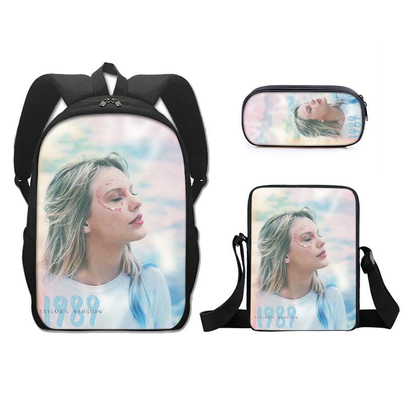 Taylor Swift Taylor Swift Zaino Scolastico Zaino per Bambini Piccola Borsa a Tracolla Astuccio Zaino