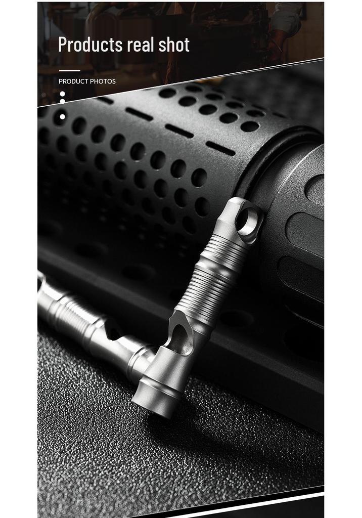 New Titanium Alloy EDC Survival Whistle for Outdoor Camping and Rescue