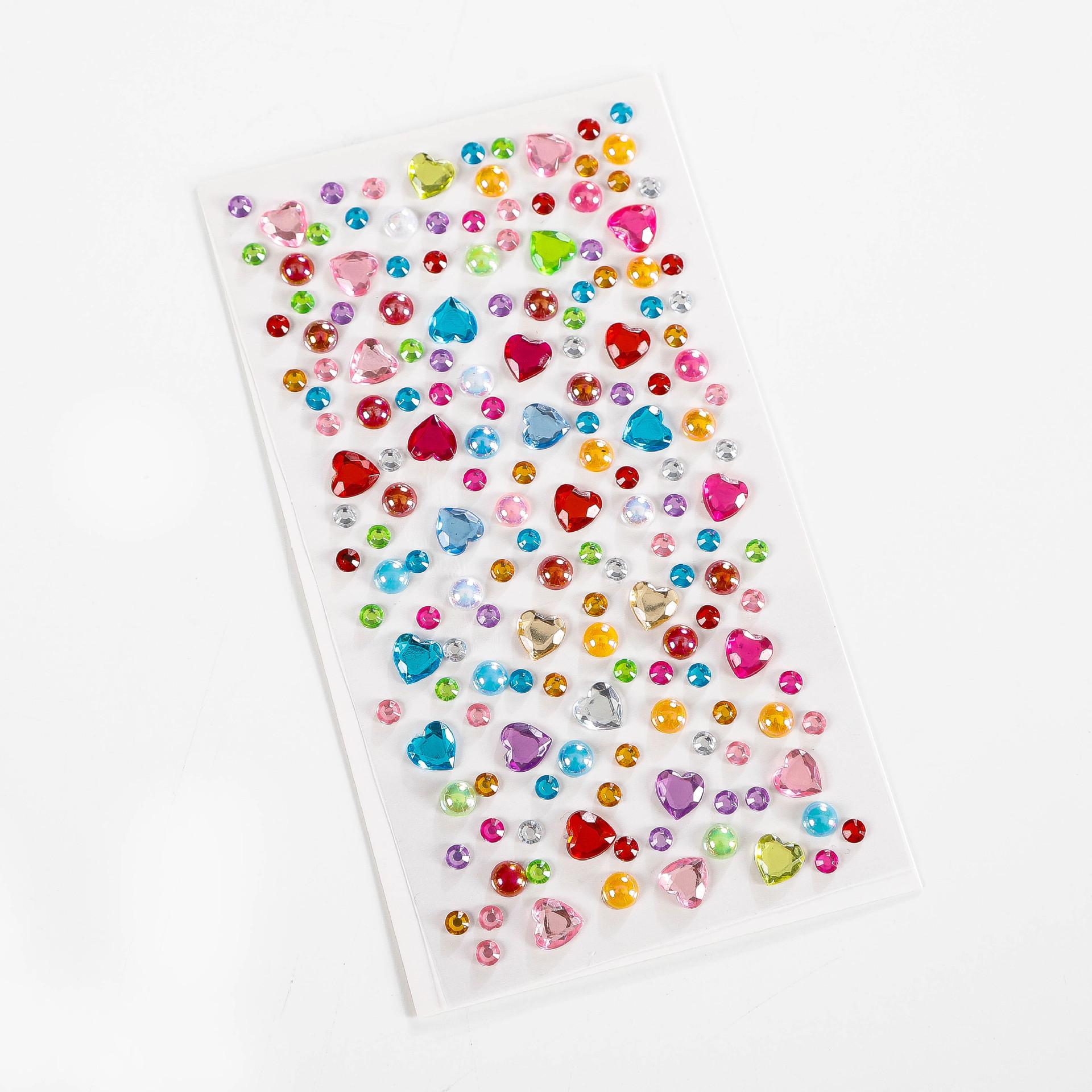 Children s DIY Rhinestone Face and Crystal Diamond Stickers Set