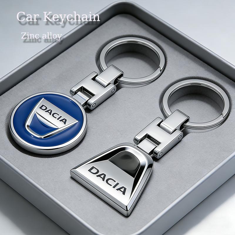 1Pcs Car Emblem Keychain Metal Key Ring Accessories For Dacia Duster Sandero Bigster Dokker Jogger Logan Stepway Lodgy MCV 2019