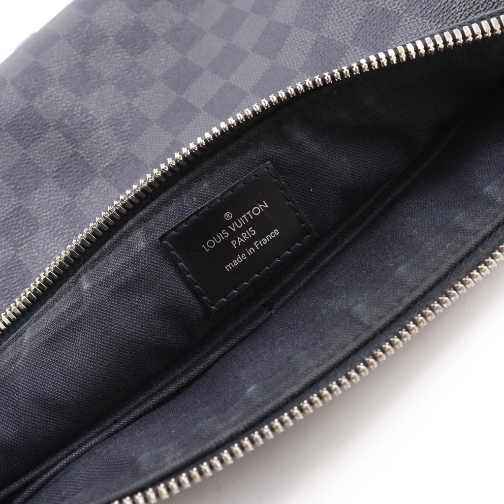 LOUIS VUITTON Nick PM Shoulder Bag N41211 black Damier Grafitto Canvas mens Used