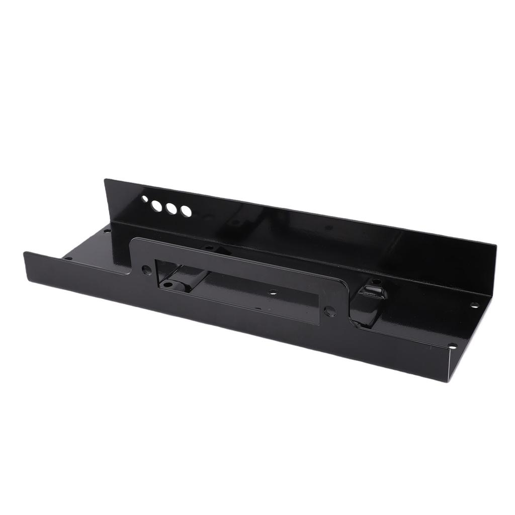 Winch Mounting Plate 10x4.5 Inch Raised Pattern 15000LBS Load Capacity Heavy Duty Steel Winch Mount for SUV Truck ATV UTV