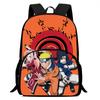NARUTO Cartoon Anime Kids Backpack,With Adjustable Shoulder Strap & Front Pocket,Lightweight & Durable,for Boys & Girls Age 5-10
