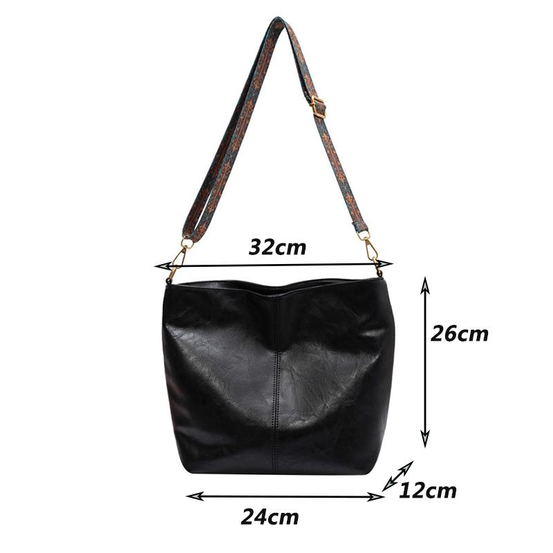 Yogodlns bolsa de ombro vintage para mulheres bolsa balde de couro pu estilo luxuoso bolsa crossbody bolsa carteiro feminina bolsa tote de compras