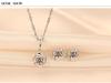 PAG&MAG Korean Style 925 Silver Stud Earrings with Round Zircon and Rotating Pinwheel Design for Women
