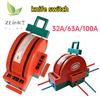 2 Pole Double Throw Knife Disconnect Switch 32A 63A 100A DPDT Cutter Safety Disconnect Switch Power Disconnect Switch