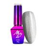 Esmalte Híbrido Led/Uv Gel Polish Mollylac Fantasyland Glitter Nº 315 My Favourite Silver 10 G