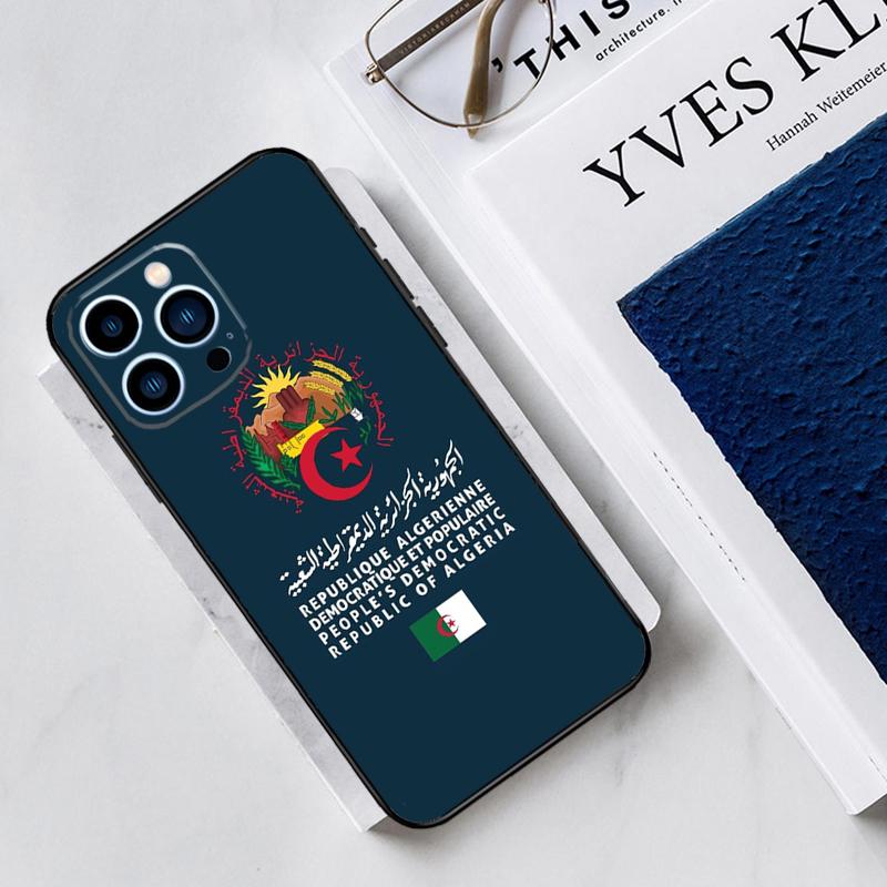 

Algeria Flag Algerian Case For iPhone 17 Air 14 13 12 11 15 16 Pro Max Mini 15 16 Plus 16e Funda Silicone Cover iPhone 13 Pro