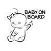 Cute Cartoon Baby Letters Car On Board Sticker Window Decal Decor Warning Sign