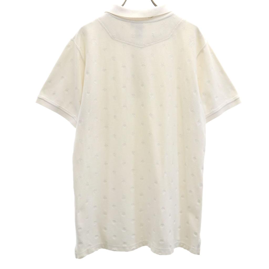 Karl Kani Short sleeve Polo shirt XL White Kanoko fabric Men's Used