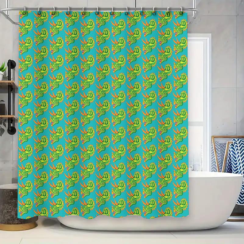 Floral Shower Curtain Waterproof Vintage Botanical Print Bathroom Decor Farmhouse Style Fabric Shower Liner for Spa Modern Home 90x180cm