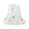 Floral Forest Fairy Dress Small Dogs - Breathable Pet Outfit With Leash Loop XS To XXL