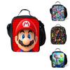 Super Mario Kids Insulated Lunch Bag Durable Oxford School Travel Picnic Bag