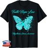Butterfly Faith Hope Love Myasthenia Gravis Awareness Unisex T-Shirt
