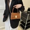 Fashionable Korean Style Small Square Bag Casual Crossbody Handbag With Lock Closure