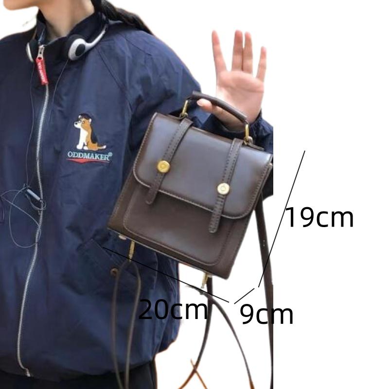 Vintage Damenrucksack Hochwertige Damenleder-Umhängetaschen Damen Multifunktions-Pendler-Schnapprucksack Studenten Schultaschen