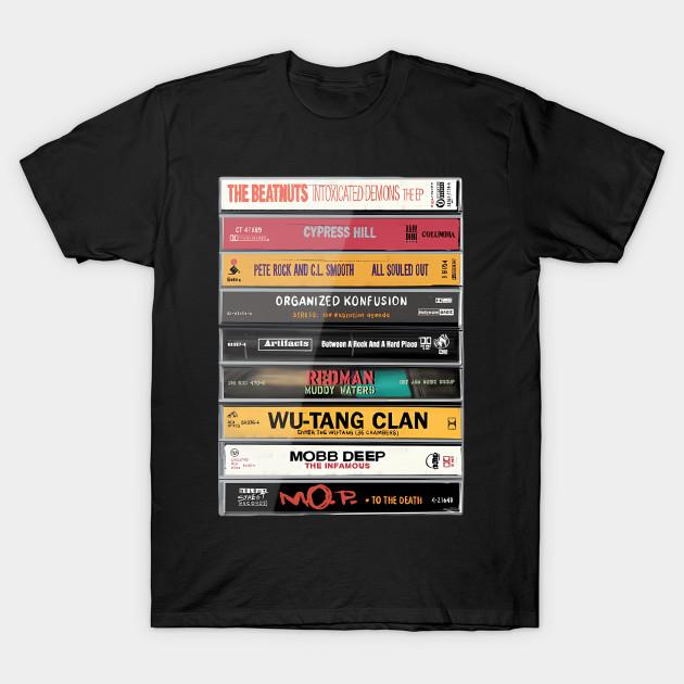 

Men Black Print T-shirt 90S Hip Hop Classics No-Cut Transfer Paper Print Cotton Tshirt S чорний