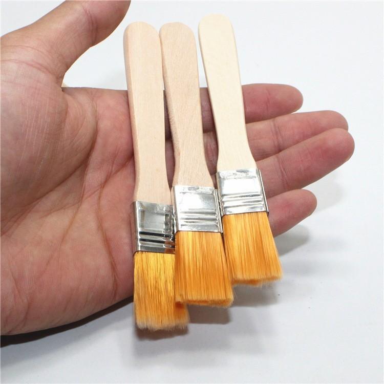 nylon brushes 6/12/18/32pcs short wooden handle art paint brushes watercolor brushes wall brushes art brushes cleaning tools