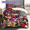 Hardy Tattoo Pattern Bedding Quilt Set Quilt Cover Pillowcase Home Decoration Gift (1 * Duvet Cover + 2 * Pillowcase, Without Core)