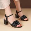 Size 35-42 New Fashion White High Heel Shoe Buckle Sandalias Grace Dress Female Designer Party Shoes 2026 Summer Women's Sandals