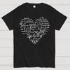 Math Heart Valentine's Day Nerd Cotton Summer Casual Cool Loose T-Shirt