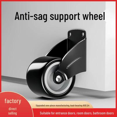 Spodní podpěrné kolečko pro kyvné dveře pro prevenci prohýbání a proti pádu