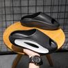 Gacimy Men's Thick Bottom Slippers Fashion Outdoor Sports Sandals Summer New EVA Beach Shoes Soft Cloud Men Platform Home Slides