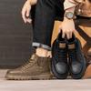 Winter 2024 New Martin Boots Men's High-top British Style Retro Leather Shoes Casual Trend Versatile Tooling Boots