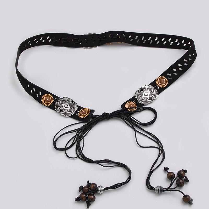 

Богемный пояс Полые аксессуары Этнический стиль Пояс Ультраволокно Мягкий Отпуск Натуральная текстура Женская поясная веревка