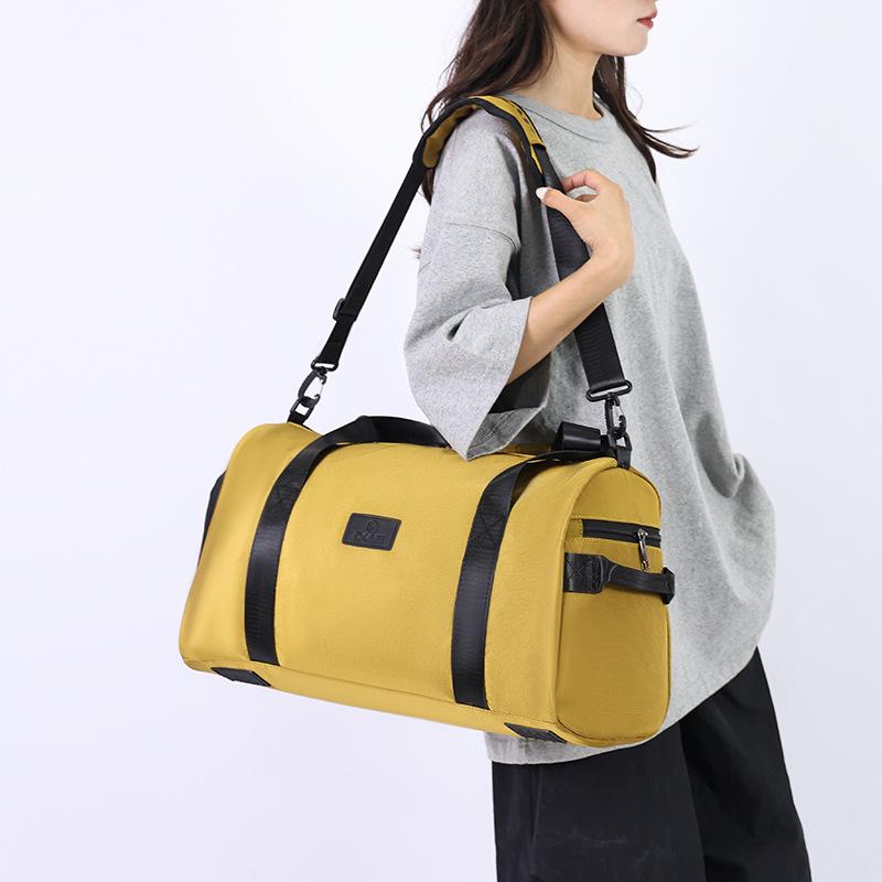 Large Capacity Hand Luggage Bag Sports Dry and Wet Separation Fitness Bag Men's Tooling Wind Outdoor Travel Bag