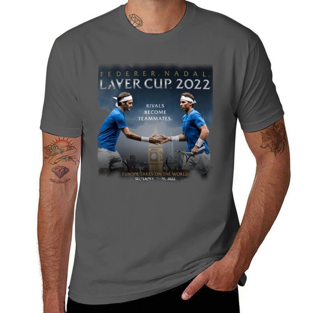 Laver Cup TShirt T Shirts For Unisex Cotton Funny TShirt