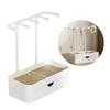 Portable Jewelry Stand With Tray and Hook Stylish Necklace Storage Shelves Jewelry Holder with Drawer for Accessories