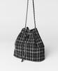 Marhen.J Khan Tweed Chain Bucket Crossbody Bag