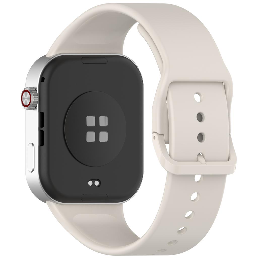 Silicone Watch Band for Xiaomi Redmi Watch 6/5/4/Smart Band 9 Pro/8 Pro Replacement Strap with Pin Buckle