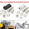 Headlight Bracket Motorcycle Headlight Mount Block Bracket Extension Kit CNC Aluminum Universal Fit for