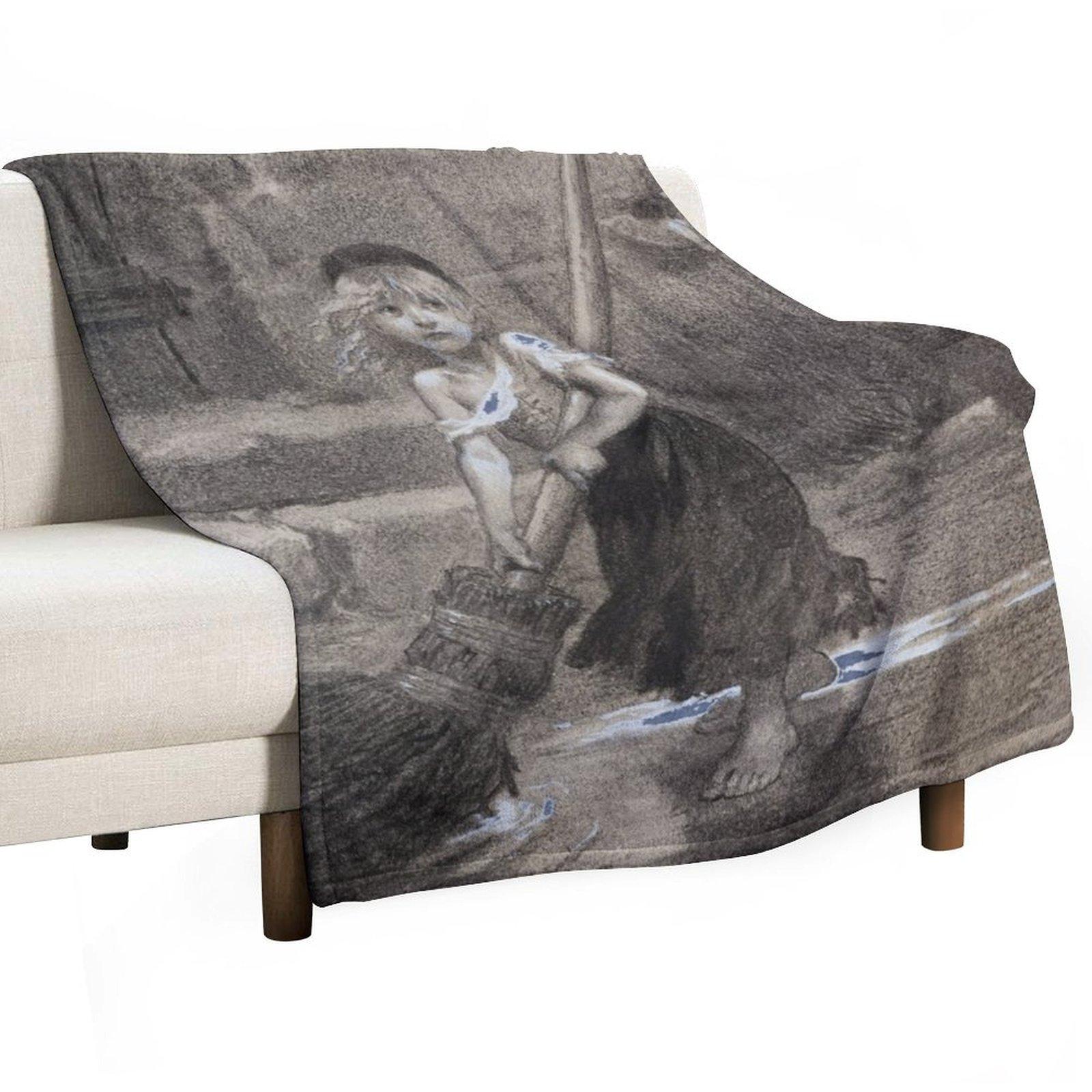 

Les Miserables Throw Blanket Custom Furrys Vintage Hair Blankets 30x40in