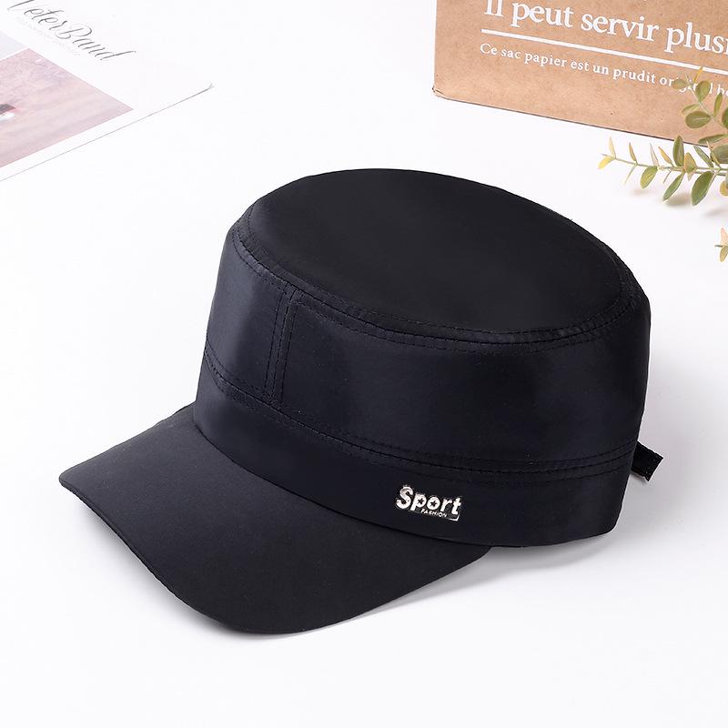 

Мужская быстросохнущая летняя шляпа с плоским верхом - Уличная солнцезащитная кепка для людей среднего и пожилого возраста Adjustable