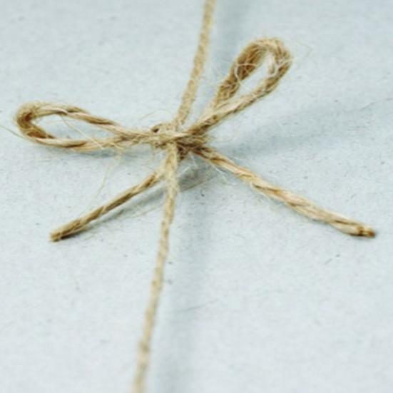 100 מטר חוט יוטה טבעי 2 מ"מ חוט מיתר קישוט חתונה מלאכות ציוד למסיבה