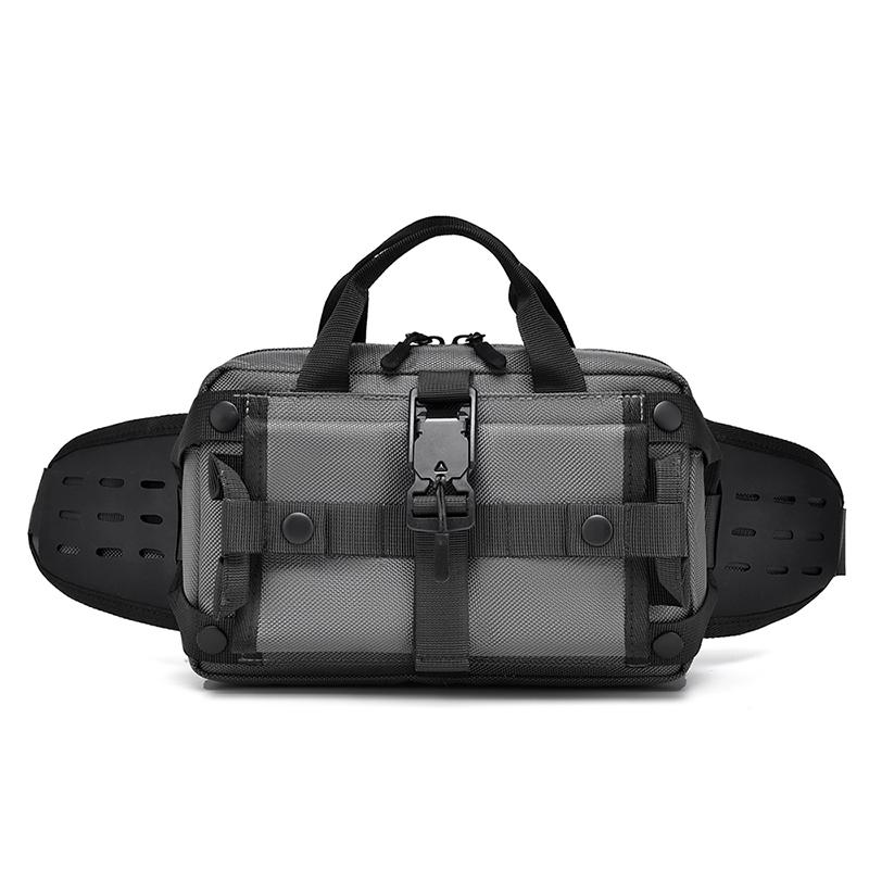 

WEIXIER мужская спортивная поясная сумка Oxford Crossbody сумка через плечо поясная сумка водонепроницаемая нагрудная сумка дорожная сумка-слинг сумка серый